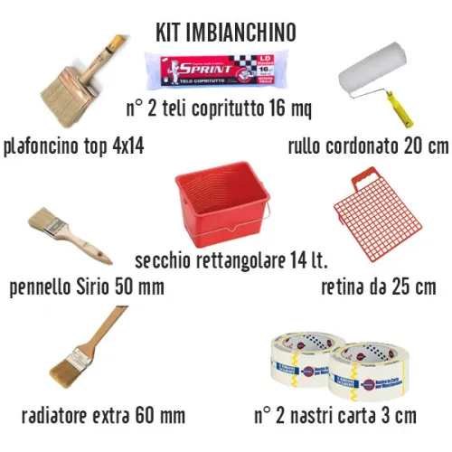 Kit imbianchino 10 articoli