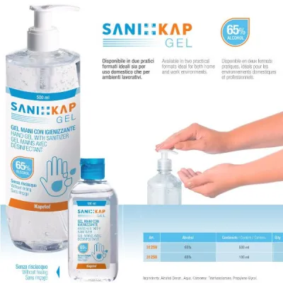 SaniKap GEL mani igienizzante 500 ML