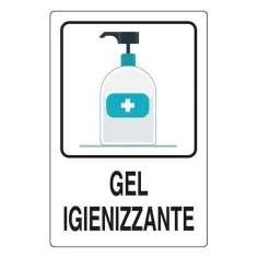 Cartello "GEL IGIENIZZANTE" 30X20 CM