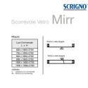 SCRIGNO Anta Scorrevole Essential in Vetro Mirr