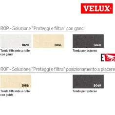VELUX ROP tenda combinata a rullo manuale 2