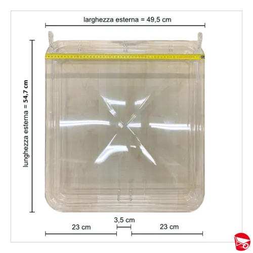 BMI Wierer ricambio cupola per lucernario