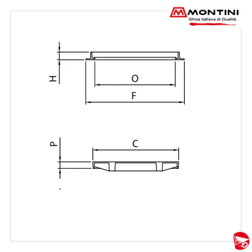 MONTINI chiusino URBE quadrato classe C250