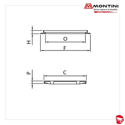 MONTINI chiusino SIGNUM quadrato classe B125