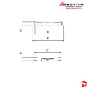 MONTINI caditoia PLUVIA quadrata classe C250