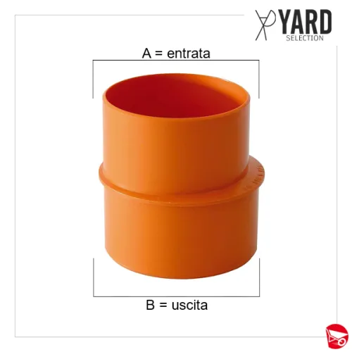 Ampliamento per tubi PVC arancio