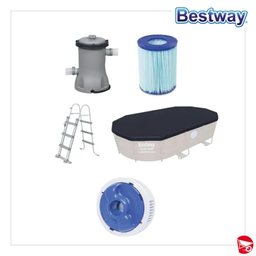 BESTWAY piscina ovale con oblò