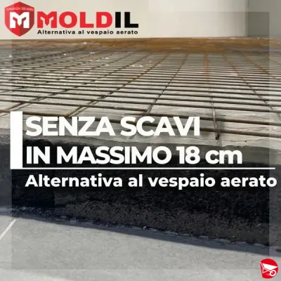 Moldil soluzione antiradon alternativa al vespaio