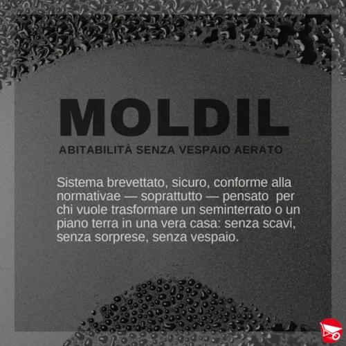Moldil soluzione antiradon alternativa al vespaio