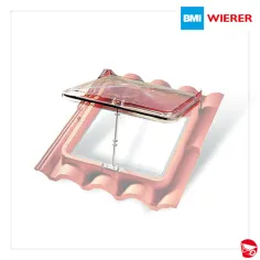 Cupola in plexiglass policarbonato plastica ricambio lucernario abbaino 55x50 originale wierer forgial monier cementegola windal