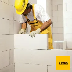 Blocchi sottili Ytong per la realizzazione di tamponamenti, divisori, contropareti e pareti isolanti e resistenti al fuoco. 2